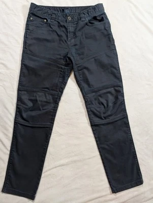 Prana Jeans Mens 32x32 Denim Patina Blue Slim Fit Pants Double Articulated Knees - Image 1 of 4