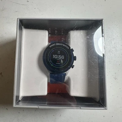 Fossil DW9F2 Blue 4th Generation Touchscreen Heart Rate GPS Sport Smartwatch - Image 1 of 4