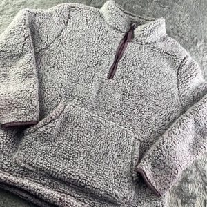 Serra Jacket Womens Medium Purple Sherpa Fleece Quarter Zip Pullover Hiking - Picture 1 of 6