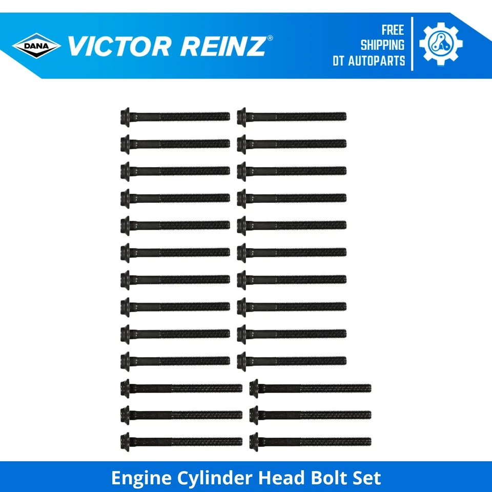 For 1995-1999 Mercedes-Benz E300 Engine Cylinder Head Bolt Set Victor Reinz 1996 - Image 1 of 1