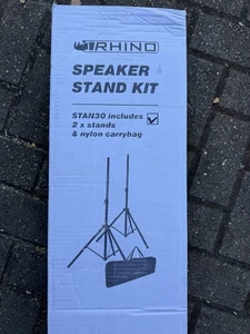 Rhino Speaker Stand Kit STAN30 (Includes Carry Case) Brand New - Picture 1 of 3