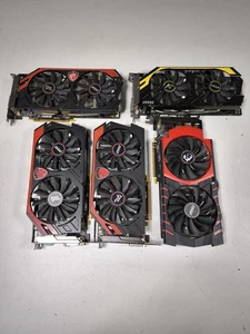 Lot of 5 MSI Graphics Cards - For Part - Picture 1 of 11