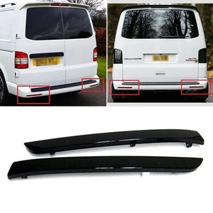 2*Black Smoked Rear Bumper Reflector Light Left Right For Transporter T5 2012~16 - Picture 1 of 11