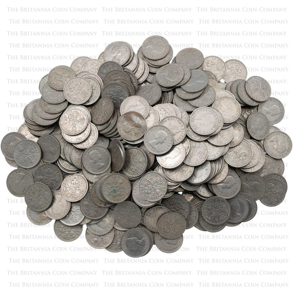 Подлинный королева Елизавета II шесть пенсов 6d 1 кг до 10 кг - выберите свой вес! - Изображение 1 из 1