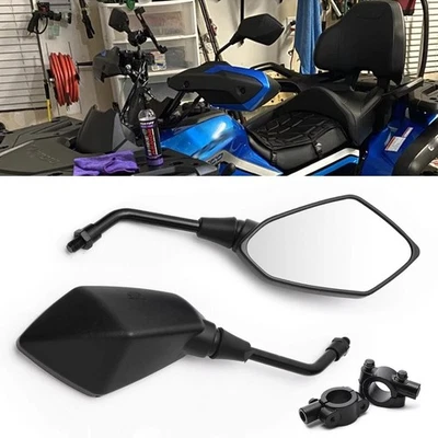 Espejos retrovisores laterales de barra de extremo de 7/8" para CFMOTO CFORCE 600 500 800 1000 ATV negros Foto 1 de 4