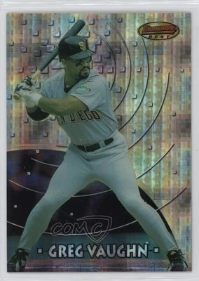 1997 Bowman's Best Atomic Refractor Greg Vaughn #53 - Image 1 of 2
