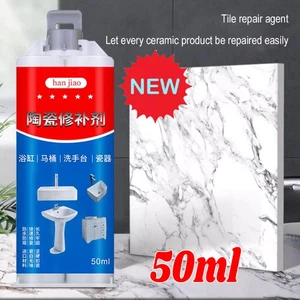 Ceramic Tile RepairPaste Kit Quick Drying forCeramic TubToilet StoneTile - Picture 1 of 15