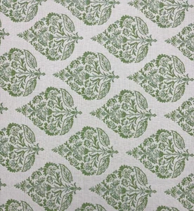 BALLARD DESIGNS SUNBRELLA RAMARA GREEN LEAF PERFORMANCE FABRIC BY YARD 54"W - Picture 1 of 6