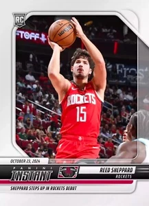 REED SHEPPARD 2024-25 Panini Instant NBA #29 Houston Rockets RC NBA DEBUT ROOKIE - Picture 1 of 2