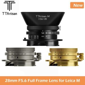 TTArtisan 28mm F5.6 Full Frame Lens Wide Angle Manual Focus Lens for Leica M