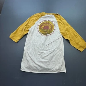 Billabong Raglan Shirt Men’s Medium White Core Fit 3/4 Sleeve Graphic Surf Tee - Picture 1 of 10