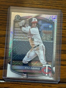 Kyle DeBarge 2025 1st Bowman Chrome Mojo Refractor #139 Twins - Bild 1 von 2