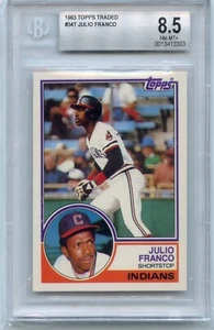 1983 Topps Traded Julio Franco RC Beckett 8.5 #34T - Picture 1 of 2