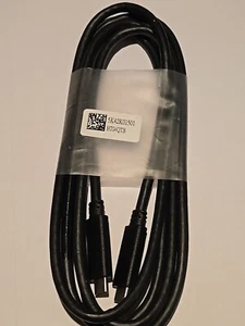Oryginalny kabel Dell USB-C na USB-C - Szybka synchronizacja/transfer i ładowanie danych - Zdjęcie 1 z 3