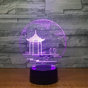 Cowgirl Weaver Night Light 7 Colors Change Touch LED Lamp Kids Bedroom Decor - Picture 1 of 7