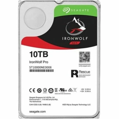 Seagate IronWolf Pro ST10000NE0008 10TB 7200 RPM 256MB Cache SATA 6.0Gb/s 3.5" - Image 1 of 4