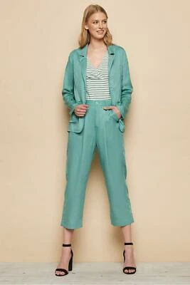 Tranquillo Blazer-Jacket Verde Azul Turquesa Claro (Tencel™) S20A01 - Imagen 1 de 4