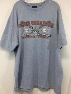 2004 NCAA Mens College World Series Championship Adult Gray/Blue XXL TShirt - Picture 1 of 7