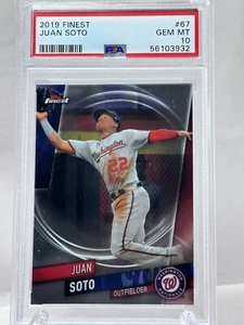 Carta Juan Soto PSA 10 Nazionali 2019 Topps Finest Baseball #67 - Foto 1 di 2