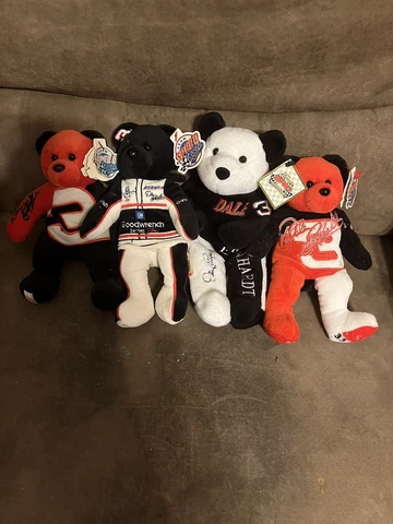 dale earnhart sr beanie dolls. Set Of 4 Different Ones Cover
