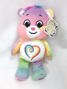 New Care Bear Togetherness Bear Rainbow Heart 9” Plush Toy - Picture 1 of 3