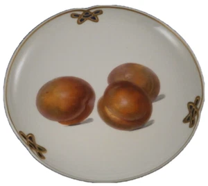 Art Nouveau KPM Berlin Porcelain Apricot Scene Plate Porzellan Jugenstil Teller - Picture 1 of 7