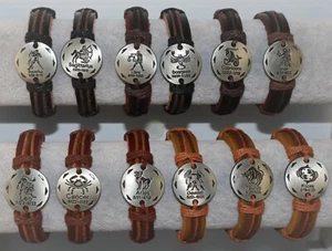 Bracciale Tondo Tono Argento Astrologia Zodiaco Oroscopo Costellazione Surfista - Foto 1 di 27