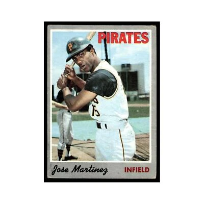 1970 Topps Baseball Card Jose Martinez Pirates #8 - Image 1 of 3