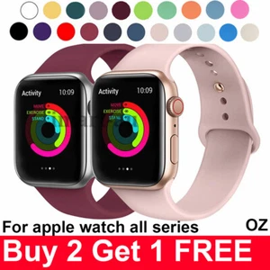 For Apple Watch iWatch Sports Band Strap Series 8 7 6 5 4 3 2 38/40/41/42/44/45 - Picture 1 of 37