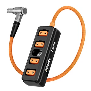 ZGCINE LM-P4 Lemo 2 Pin Male To 4 D-tap Power Splitter Adapter for Camera C1A4 - Picture 1 of 5