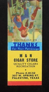Tienda de cigarros M & N de 1950 recreación 307 W. Spring St. Palestine TX Anderson Co MB - Imagen 1 de 2