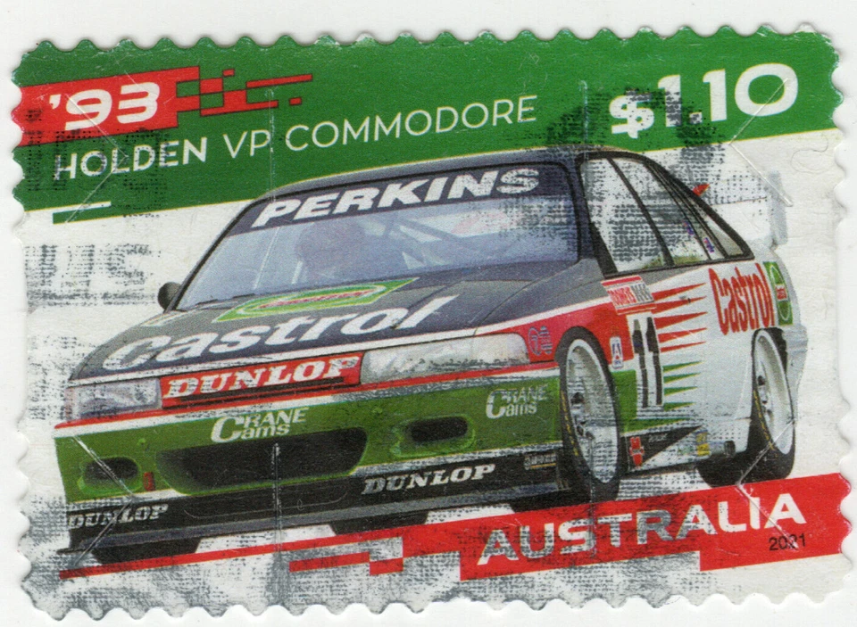 2021 AUSTRALIA $1.10 stamp 1993 Holden VR Commodore off paper - Image 1 of 1