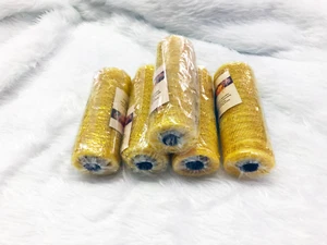 GOLD Lot of 5 Rolls 6" x 5 yards (Each) Deco Mesh for Wreaths - Picture 1 of 1