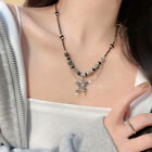 Natural Stone Rice Bead Pendant Necklace Fashion Retro Collar Chain Neckchain FT