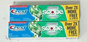 SET OF 2 Crest Complete Whitening + with Scope Fluoride Toothpaste 2.7oz - Picture 1 of 1