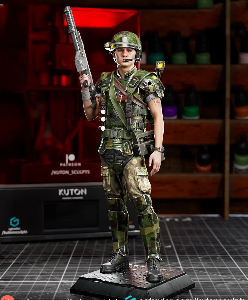 1/24 1/18/Alien HICKS Unpainted Unassembled 3D Printing Model Garage Kits - Image 1 of 1