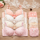 Womens Teenager Girls Bra Or Bra and Panty 2pcs/Set Lace Floral Underwear