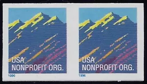 2904c Imperf Error / EFO Pair Mint NH Cat $225 - Picture 1 of 1