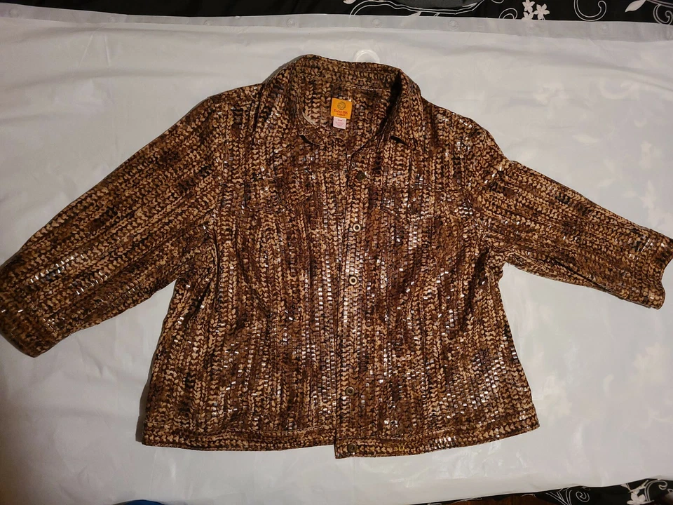 Ruby Rd. Chaqueta Mujer Estilo Denim Talla 22W Foto 1 de 4