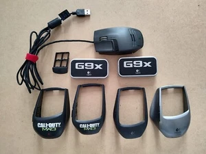 Logitech G9x Wired USB Laser Gaming Mouse G- Series w/ grip & weights - Bild 1 von 15