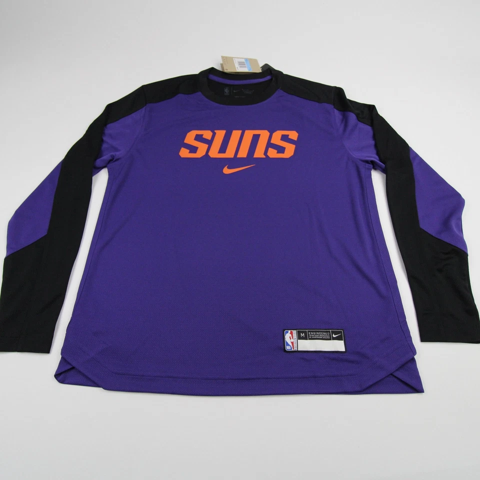 Camisa de manga larga Phoenix Suns Nike NBA Authentics para hombre púrpura/negro nueva Foto 1 de 1