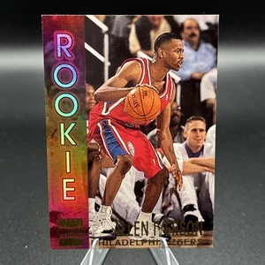 1996-97 Stadium Club Allen Iverson #R16 Philadelphia 76ers ROOKIE - Foto 1 di 2