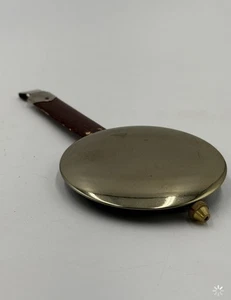 Antiguo RELOJ DE PARED PÉNDULO Vintage Repuesto Tono Dorado Ajustable - Imagen 1 de 4