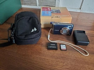 Canon PowerShot A3100 IS 12.1 MP 4x Optical Zoom Compact Digital Camera Blue - Picture 1 of 16