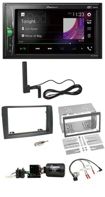 Pioneer MP3 DAB Lenkrad 2DIN Bluetooth Autoradio für Fiat Idea 2006-2012 grau - Bild 1 von 4
