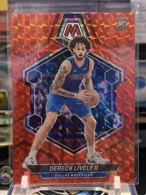 Dereck Lively II 2023-24 Mosaic RC Red Mosaic Rookie #248 Mavericks TZ 11F - Image 1 of 2