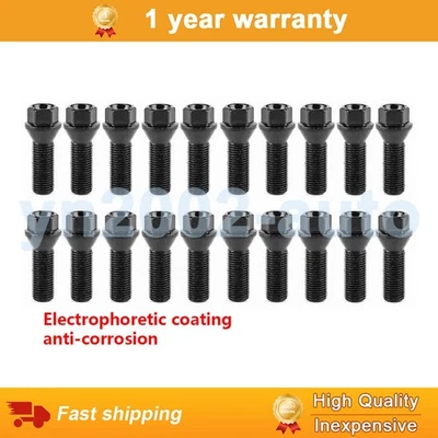 20X Tornillo de rueda 14 x 1,5 mm negro para BMW E83 745i 745Li 750Li 760i 36136781152 Foto 1 de 4