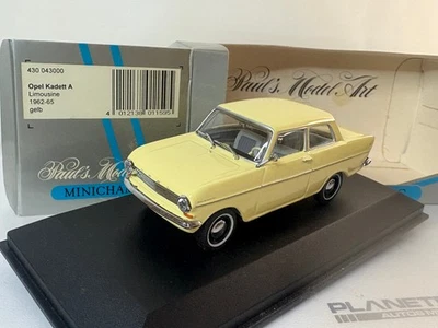 MINICHAMPS OPEL KADETT A LIMOUSINE 1962-65 GELB 1/43 - Photo 1/3