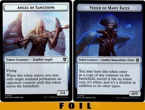 1x MTG - ANGEL OF SANCTIONS \\ VIZIER OF MANY FACES TOKEN #01/02 - Aetherdrift - Bild 1 von 1