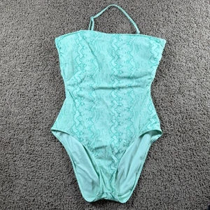 NINETY-NINE One Piece Swimsuit Mint Green Snake Cutout Bathing Suit XXL beach - Picture 1 of 4